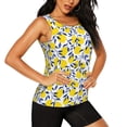 thumbnail image 1 of Goofa Tropical Lemon Printed Womens Workout Tops for Women Sleeveless Yoga Shirts Athletic Running Tank Tops Sleeveless Gym Clothes Workout Apparel-Large, 1 of 9