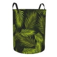 thumbnail image 1 of Goofa Tropical Palm Leaves Fern Leaf Printed Circular Hamper,Laundry Basket with Handles,Storage Baskets Foldable,Large Capacity Laundry Hamper-Small, 1 of 8