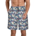 thumbnail image 1 of Goofa Tropical Sloth Printed Mens Swim Trunks Summer Quick Dry Short Beach Swimwear Bathing Suits-3X-Large, 1 of 9