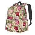 thumbnail image 1 of Goofa Tulips Flowers Pattern Backpack for Students – Large Capacity, Lightweight with Adjustable Shoulder Straps, Perfect for School, Travel, 1 of 8