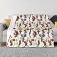 thumbnail image 1 of Goofa Tulips Flowers Pattern Fleece Throw Blanket for Couch, Soft Checkered Flannel Blanket for Sofa, Warm Cozy Decorative Blanket Fall Decor Gift-50"x40", 1 of 6