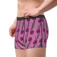 thumbnail image 1 of Goofa Tulips Flowers Printed Men's Boxer Briefs Underwear, Moisture-Wicking Underwear, Trunk,Soft and Breathable Cotton Underwear-Medium, 1 of 9