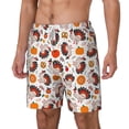 thumbnail image 1 of Goofa Turkey And Thanksgiving2 Printed Men's Swim Trunks Board Shorts Quick Dry Mens Swimming Trunks with Compression Liner,Breathable Fit Hawaii Beach Shorts-Small, 1 of 9