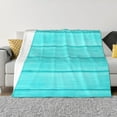 thumbnail image 1 of Goofa Turquoise Wooden Pattern Fleece Throw Blanket for Couch, Soft Checkered Flannel Blanket for Sofa, Warm Cozy Decorative Blanket Fall Decor Gift-80"x60", 1 of 6