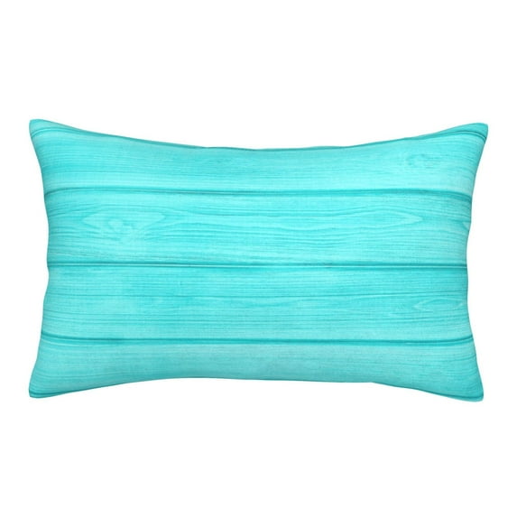 Goofa Turquoise Wooden Pattern Pillow Case – Plush & Soft Cushion Cover, Hypoallergenic Throw Pillow Case for Comfortable Sleep with Envelope Closure-14"x20"