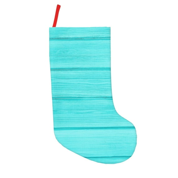 Goofa Turquoise Wooden for Christmas Stockings, 18inch Xmas Hanging Stocking Decorations for Christmas Party Family Decor