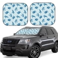 thumbnail image 1 of Goofa Turtle Pattern 2 Piece Car Windshield Sun Shade Foldable | Front Windshield Shade for Sun, Heat and UV Rays | Sunshade for Car Front Window-, 1 of 7