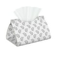 thumbnail image 1 of Goofa Turtle Pattern Triangle Square Tissue Box Cover, Modern PVC Leathe Facial Paper Holder,Decorative Holder/Organizer for Bathroom Vanity Countertop, 1 of 9
