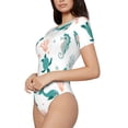 thumbnail image 1 of Goofa Turtles And Seahorses Printed Women Rash Guard Short Sleeve,Tummy control Swimsuit Surfing Swimsuit Bathing Suit One Piece Swimsuit UPF 50-Small, 1 of 9