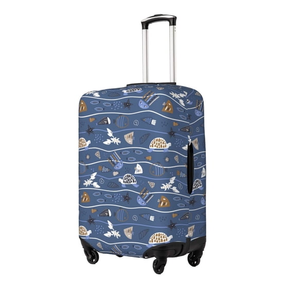 Goofa Underwater World Animals Pattern Luggage Covers For Suitcase,Suitcase Cover Protector Fit 18-32 Inch Luggage-Small