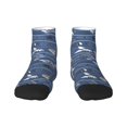 thumbnail image 1 of Goofa Underwater World Animals Pattern Non Slip Socks with Grips for Elderly, Crew Socks Yoga Hospital Socks Cushioned Sole Gripper Socks for Men Women, 1 of 5