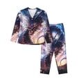 thumbnail image 1 of Goofa Urban Style Colorful Dragon Printed Women’s 2 Piece Pajama Set Super,Pajamas Women's Long Sleeve Sleepwear Soft Button Down Loungewear Pjs Lounge Set Nightwear-Medium, 1 of 9