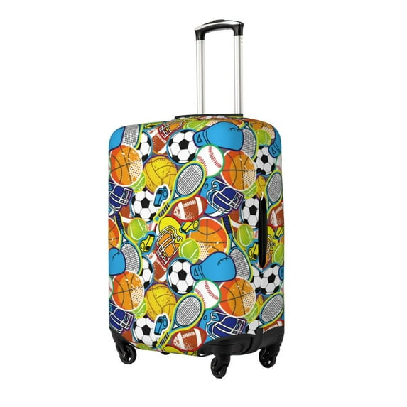 Goofa Various Balls Pattern Luggage Covers For Suitcase,Suitcase Cover Protector Fit 18-32 Inch Luggage-Small