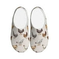 thumbnail image 1 of Goofa Various Chicken Print Womens Mens Cotton Lightweight House Slippers , Washable Home Slippers,Indoor Comfy Bedroom Cozy Slippers-39/40, 1 of 7