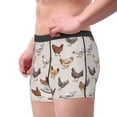 thumbnail image 1 of Goofa Various Chicken Printed Men's Boxer Briefs Underwear, Moisture-Wicking Underwear, Trunk,Soft and Breathable Cotton Underwear-XX-Large, 1 of 9