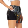 thumbnail image 1 of Goofa Various Herbs And Spices In Spoons Printed Women 2 in 1 Running Shorts,Quick Dry Athletic Workout Shorts,High Waisted Athletic Shorts with Liner Pockets-Large, 1 of 9
