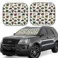 thumbnail image 1 of Goofa Various Turtle Pattern 2 Piece Car Windshield Sun Shade Foldable | Front Windshield Shade for Sun, Heat and UV Rays | Sunshade for Car Front Window-Small, 1 of 7
