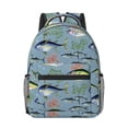 thumbnail image 1 of Goofa Various Wild Sea Fish Pattern Comfortable Student Backpack - Ergonomic Design, Durable, Water-Resistant, Multi-Compartment,Travel, and Outdoor Activities, 1 of 5