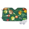 thumbnail image 1 of Goofa Vegan Printed Car Windshield Sunshade,Foldable Reflective Sun Visor,UV Protection Heat Blocker Sunshade,Car Cooling Accessory-Small, 1 of 7