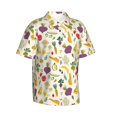 thumbnail image 1 of Goofa Vegetable Hawaiian Shirt for Men, Unisex Summer Beach Casual Short Sleeve Button Down Shirts,Aloha Tropical Floral print shirt-Small, 1 of 9