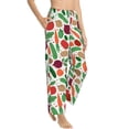 thumbnail image 1 of Goofa Vegetables Printed Soft Pajama Pants for Women, Wide Leg Comfy Casual Lounge Yoga Pants-Large, 1 of 9