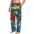 thumbnail image 1 of Goofa Vehicles Cartoon with Funny Drivers Printed Soft Pajama Pants for Men, Wide Leg Comfy Casual Lounge Yoga Pants-Small, 1 of 9
