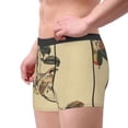 thumbnail image 1 of Goofa Vintage Bird Printed Men's Boxer Briefs Underwear, Moisture-Wicking Underwear, Trunk,Soft and Breathable Cotton Underwear-X-Large, 1 of 9