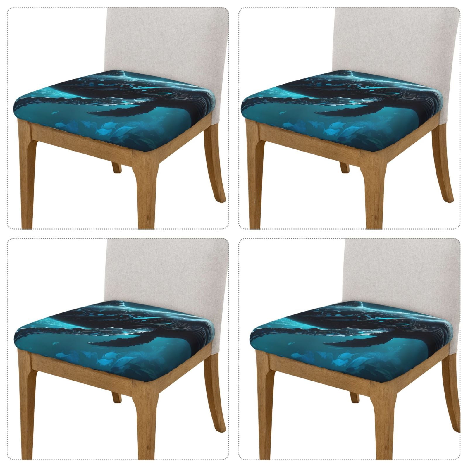 Blue Whale Quilted Sofa Cover NCU0NTD1395