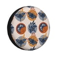 thumbnail image 1 of Goofa Vintage Botanical Butterfly Art Pattern Universal Tire Cover for Jeep, SUV, Truck, and Trailer – Waterproof, UV-Resistant,Easy to Install, Fits 14"-17" Tires-15 inch, 1 of 5