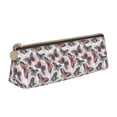 thumbnail image 1 of Goofa Vintage Butterflies Pattern Pencil Case Portable Stylish Triangle Pencil Pouch with Zipper Leather Cosmetic Pouch Bag Makeup Cosmetic Pencil Pouch, 1 of 9