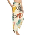 thumbnail image 1 of Goofa Vintage Cup Printed Soft Pajama Pants for Women, Wide Leg Comfy Casual Lounge Yoga Pants-X-Large, 1 of 9