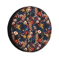 thumbnail image 1 of Goofa Vintage Floral Pattern Universal Tire Cover for Jeep, SUV, Truck, and Trailer – Waterproof, UV-Resistant,Easy to Install, Fits 14"-17" Tires-14 inch, 1 of 6