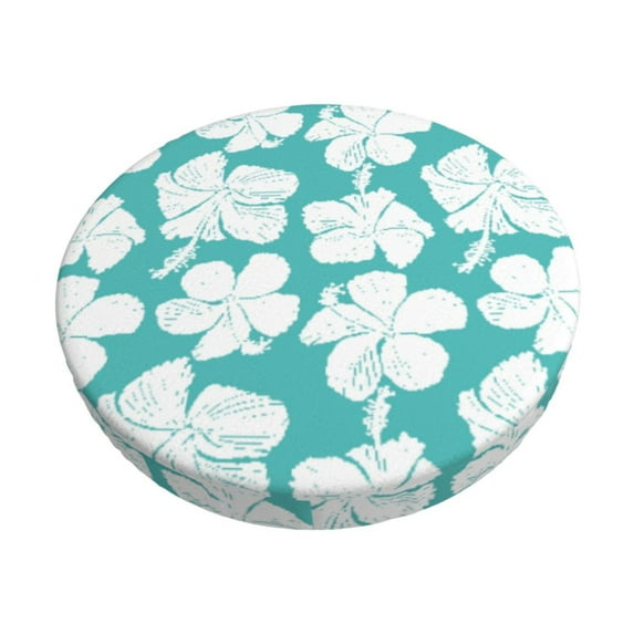 Goofa Vintage Floral Printed Stool Covers Round, Waterproof Round Bar Stool Covers Anti-Slip Round Bar Stool Seat Cover with Elastic Bands Durable -12 inch