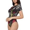 thumbnail image 1 of Goofa Vintage Gaming Printed Women Rash Guard Short Sleeve,Tummy control Swimsuit Surfing Swimsuit Bathing Suit One Piece Swimsuit UPF 50-Small, 1 of 9