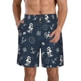 thumbnail image 1 of Goofa Vintage Marine Printed Mens Swim Trunks Summer Quick Dry Short Beach Swimwear Bathing Suits-Medium, 1 of 9