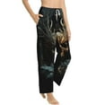 thumbnail image 1 of Goofa Vintage Ornate Skull Printed Soft Pajama Pants for Women, Wide Leg Comfy Casual Lounge Yoga Pants-X-Large, 1 of 9