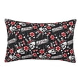 thumbnail image 1 of Goofa Vintage Skull Casino Pattern Pillow Case – Plush & Soft Cushion Cover, Hypoallergenic Throw Pillow Case for Comfortable Sleep with Envelope Closure-20"x30", 1 of 6