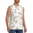 thumbnail image 1 of Goofa Vintage Stylized White Color Printed Men's Sleeveless T-Shirt - Athletic Gym Workout Tank Top for Men - Moisture-Wicking, UPF 30+ Quick-Dry Muscle Tee-XX-Large, 1 of 8