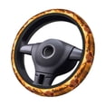 thumbnail image 1 of Goofa Vintage Sunflower Cow B Pattern Elastic Stretch Steering Wheel Cover,Universal 15 inch, Microfiber Breathable Ice Silk, Anti-Slip, Odorless, Easy Carry, 1 of 1