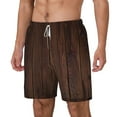 thumbnail image 1 of Goofa Vintage Wood Printed Men's Swim Trunks Board Shorts Quick Dry Mens Swimming Trunks with Compression Liner,Breathable Fit Hawaii Beach Shorts-XX-Large, 1 of 9
