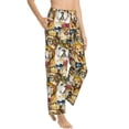 thumbnail image 1 of Goofa Watercolor Dogs Printed Soft Pajama Pants for Women, Wide Leg Comfy Casual Lounge Yoga Pants-Medium, 1 of 9