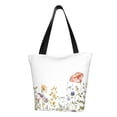 thumbnail image 1 of Goofa Watercolor Floral Pattern Tote Bags,Large Capacity Bag,Beach Tote with Zipper Closure, Large Capacity and Foam Padding, 1 of 6