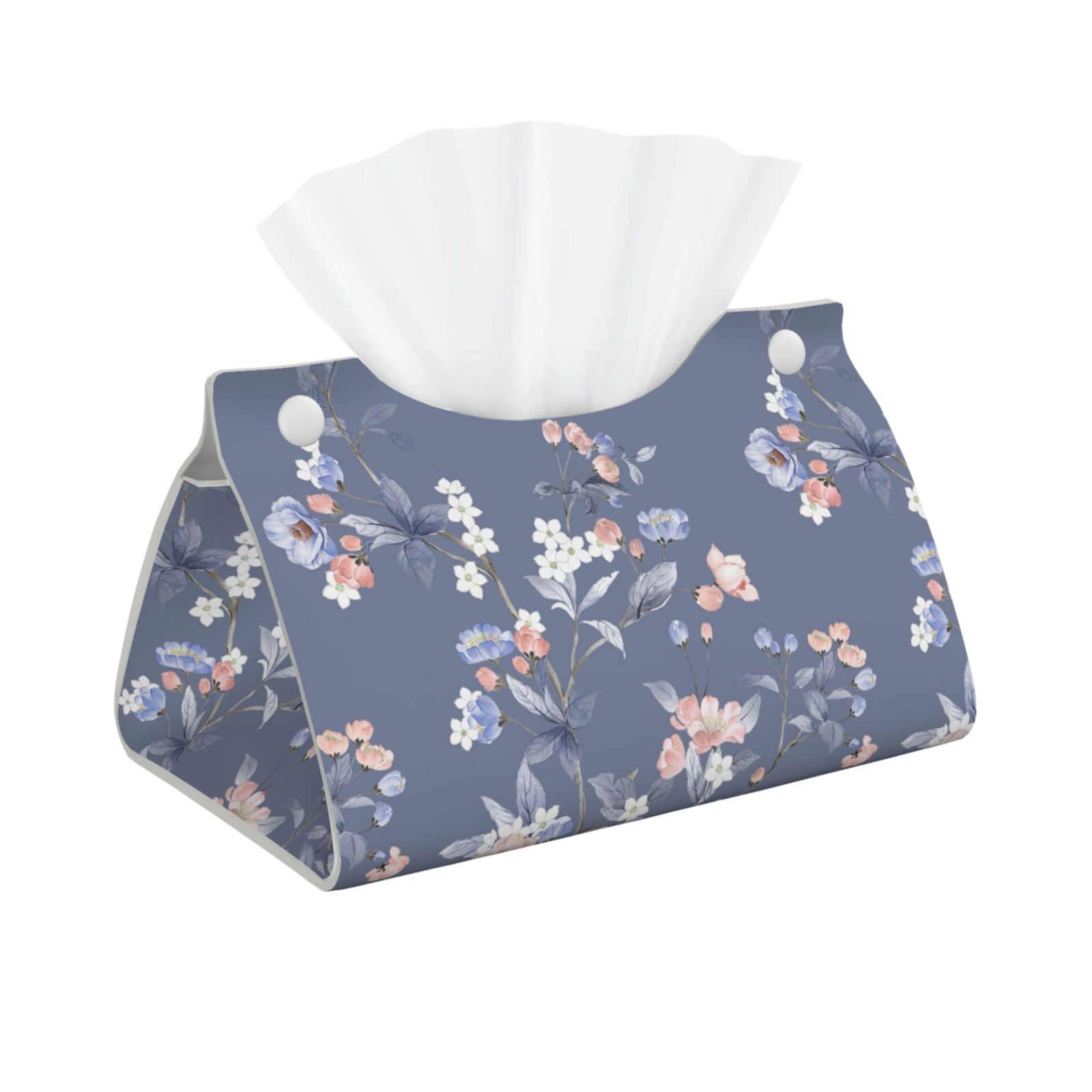 Triangular Tissue Box Goofa Watercolor Flowers Butterfly Pattern Triangle Square Tissue Box ...