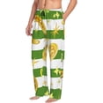 thumbnail image 1 of Goofa Watercolor St Patrick Day Printed Soft Pajama Pants for Men, Wide Leg Comfy Casual Lounge Yoga Pants-XX-Large, 1 of 9
