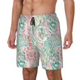 thumbnail image 1 of Goofa Watercolor Tiger Printed Men's Swim Trunks Board Shorts Quick Dry Mens Swimming Trunks with Compression Liner,Breathable Fit Hawaii Beach Shorts-XX-Large, 1 of 9