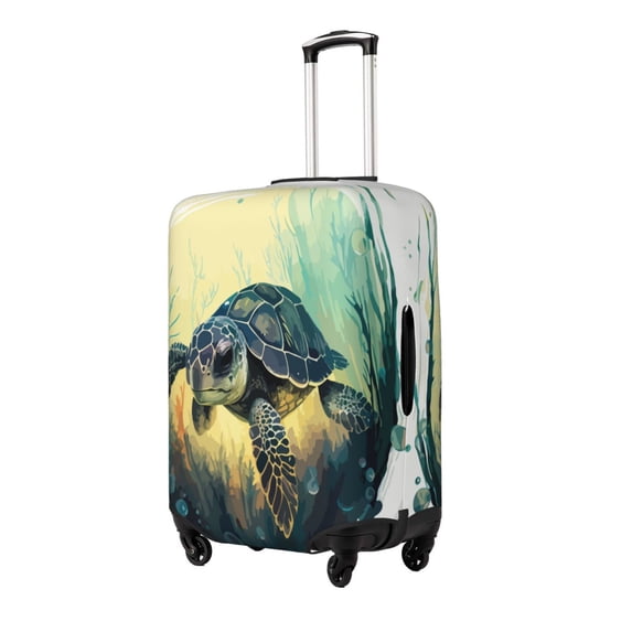 Goofa Watercolor Turtle3 Pattern Luggage Covers For Suitcase,Suitcase Cover Protector Fit 18-32 Inch Luggage-X-Large