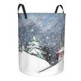 thumbnail image 1 of Goofa Watercolor Winter Landscape For Christmas Printed Circular Hamper,Laundry Basket with Handles,Storage Baskets Foldable,Large Capacity Laundry Hamper-Medium, 1 of 8
