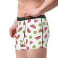thumbnail image 1 of Goofa Watermelon And Kiwi Printed Men's Boxer Briefs Underwear, Moisture-Wicking Underwear, Trunk,Soft and Breathable Cotton Underwear-Medium, 1 of 9