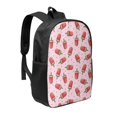 thumbnail image 1 of Goofa Watermelon Ice Cream Pattern 17in Student Backpack - School, Travel, Work Bookbag -Laptop Backpack,Water Resistant College School Computer Bag, 1 of 6