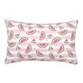 thumbnail image 1 of Goofa Watermelon Pattern Pillow Case – Plush & Soft Cushion Cover, Hypoallergenic Throw Pillow Case for Comfortable Sleep with Envelope Closure-14"x20", 1 of 6